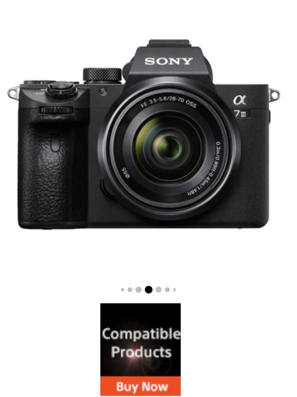 Sony Alpha 7 III Full-Frame Mirrorless Camera - Black - Picture 1 of 15